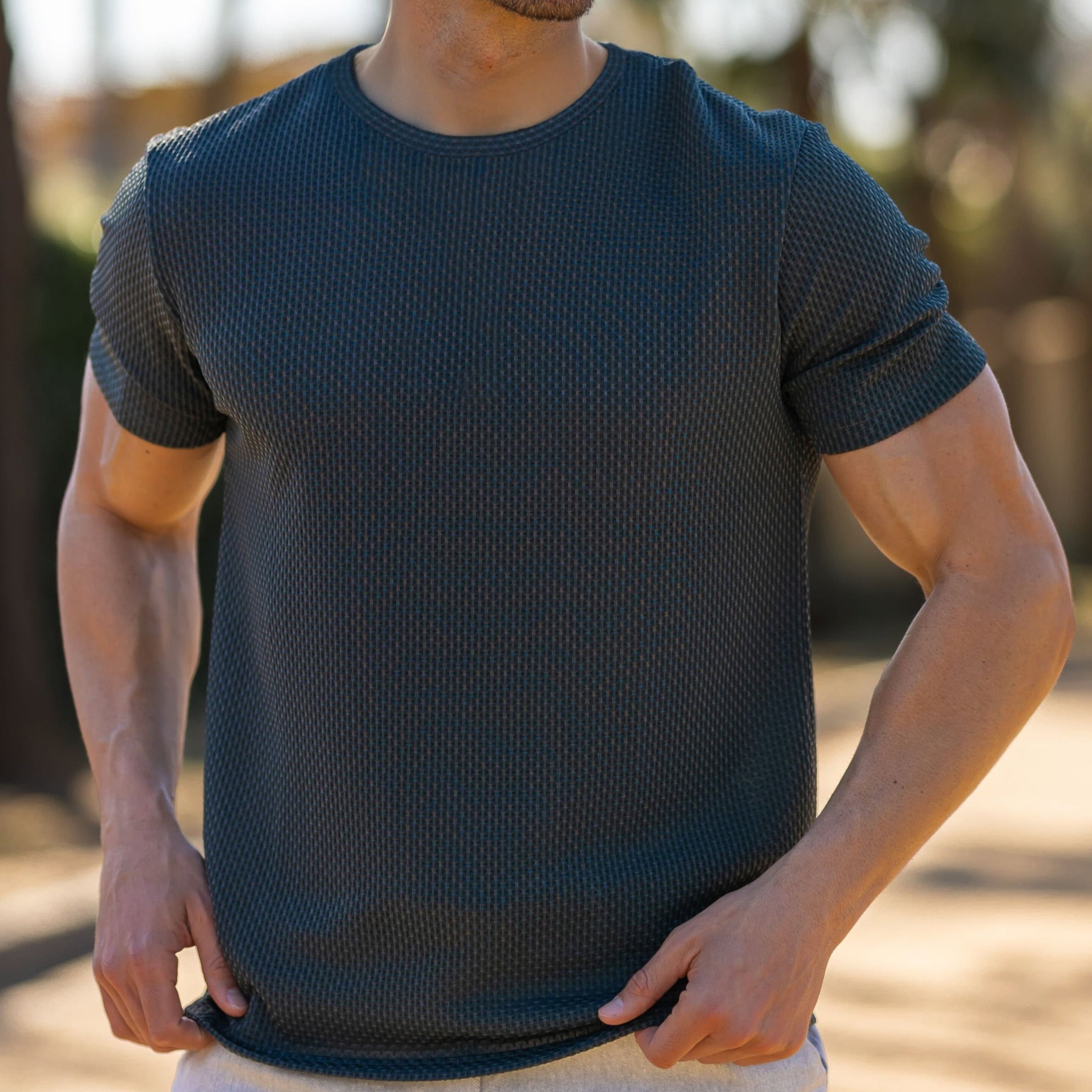 Men's Elegant Casual Tee | Short Sleeve