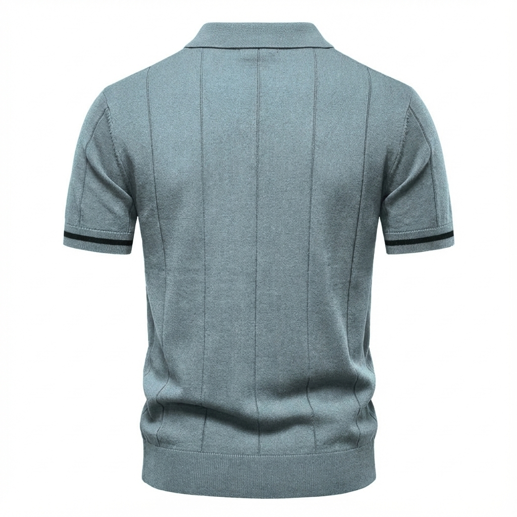 Men's Stylish Quarter-Zip Polo | Casual