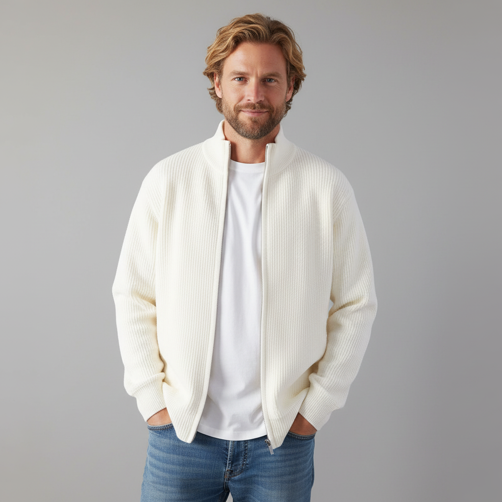 Men's Casual Waffle Knit Sweater Long Sleeve Crew Neck Relaxed Fit Everyday