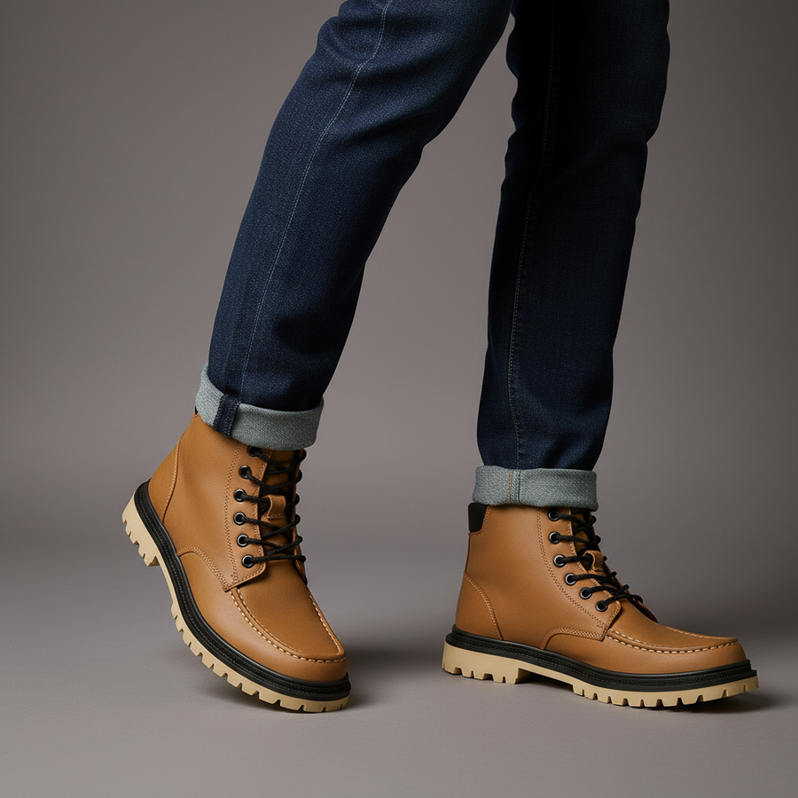 Men's High Top Boots Lace-Up Casual Stylish Everyday Footwear
