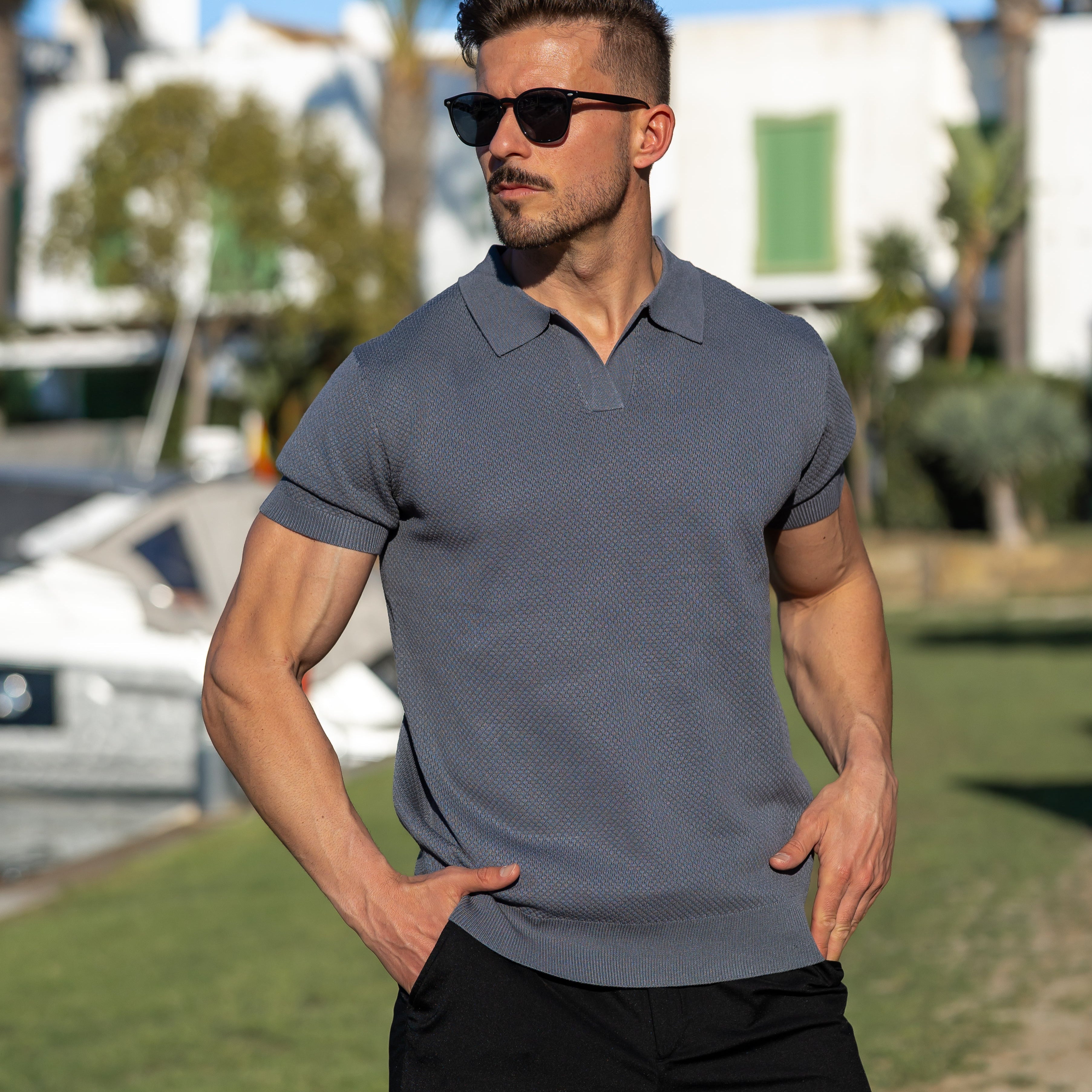 Men's Stylish Mesh Polo | Casual