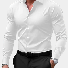 Men's Casual Button-Up Shirt Long Sleeve Classic Fit Soft Touch Everyday