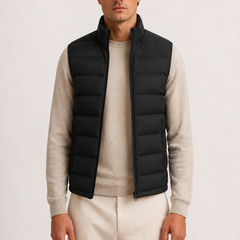 Men's Casual Gilet Bodywarmer Zip-Up Layering Sleeveless Outdoor Everyday Warm Versatile Comfort Modern