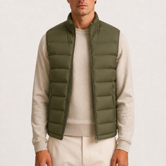 Men's Casual Gilet Bodywarmer Zip-Up Layering Sleeveless Outdoor Everyday Warm Versatile Comfort Modern