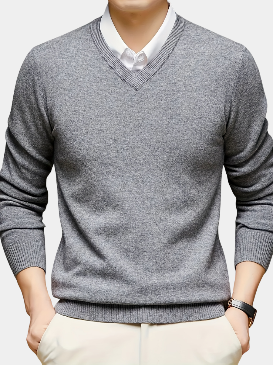 Men's Classic Pullover Sweater Regular Fit Crew Neck Long Sleeve Casual Everyday