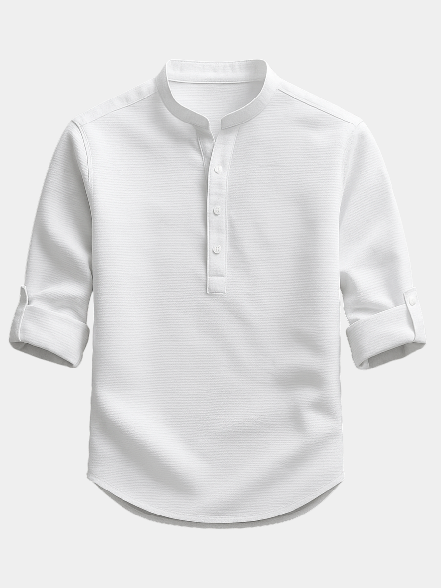 Men's Curved Hem Shirt Relaxed Fit Short Sleeve Casual Everyday Wear