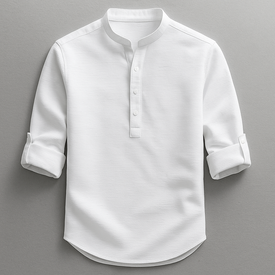 Men's Curved Hem Shirt Relaxed Fit Short Sleeve Casual Everyday Wear