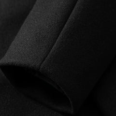 Men's Mid-Length Lapel Coat Tailored Fit Classic Style Button Closure Casual