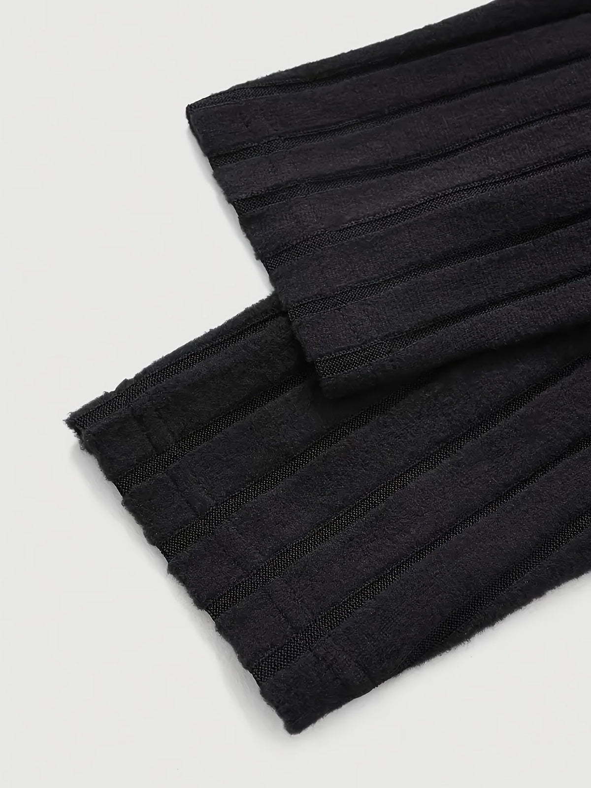 Men's Striped Rib-Knit Sweater Relaxed Fit Long Sleeve Crew Neck Casual Wear