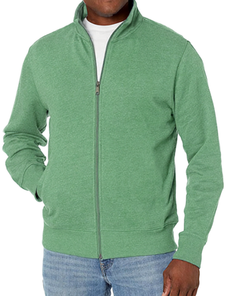 Men's Zip Front Jacket Casual Fit Long Sleeve Versatile Outdoor Wear