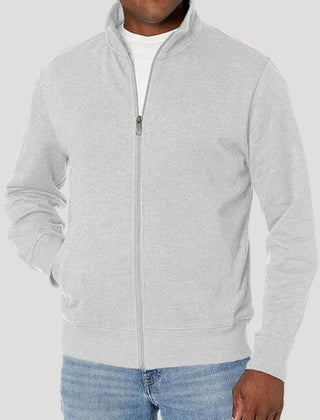 Men's Zip Front Jacket Casual Fit Long Sleeve Versatile Outdoor Wear