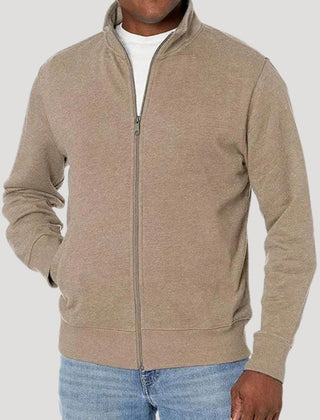 Men's Zip Front Jacket Casual Fit Long Sleeve Versatile Outdoor Wear