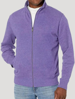 Men's Zip Front Jacket Casual Fit Long Sleeve Versatile Outdoor Wear