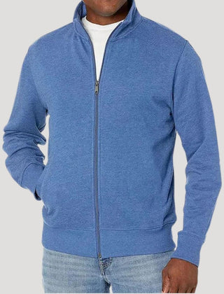 Men's Zip Front Jacket Casual Fit Long Sleeve Versatile Outdoor Wear