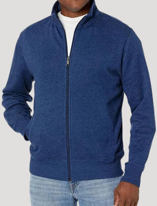 Men's Zip Front Jacket Casual Fit Long Sleeve Versatile Outdoor Wear