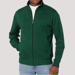 Men's Zip Front Jacket Casual Fit Long Sleeve Versatile Outdoor Wear