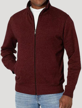 Men's Zip Front Jacket Casual Fit Long Sleeve Versatile Outdoor Wear