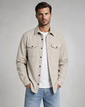 Men's Casual Overshirt Jacket Chest Pockets Button-Up Relaxed Fit Everyday