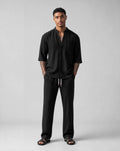 Men's Relaxed Two-Piece Outfit Short-Sleeve Casual Comfortable Everyday Wear