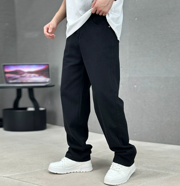 Men’s Loose Fit Straight Leg Jeans