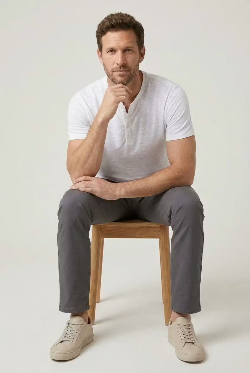 Men's Casual Henley Shirt | Short Sleeve