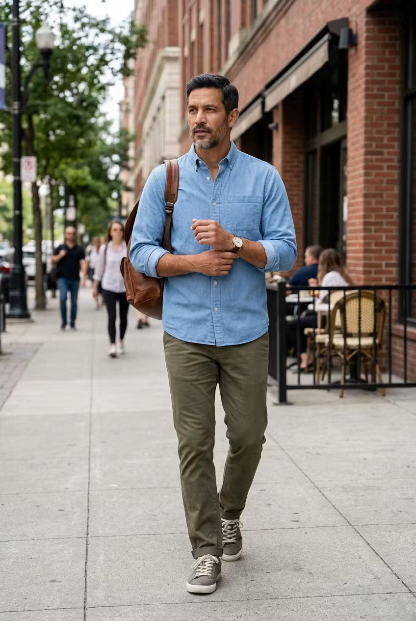 Men's Classic Chambray Shirt | Casual