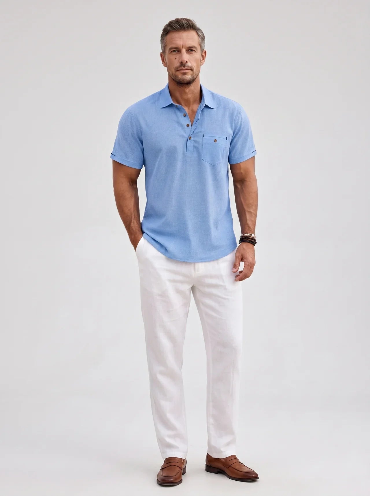 Men's Casual Short Sleeve Polo Shirt | Stylish