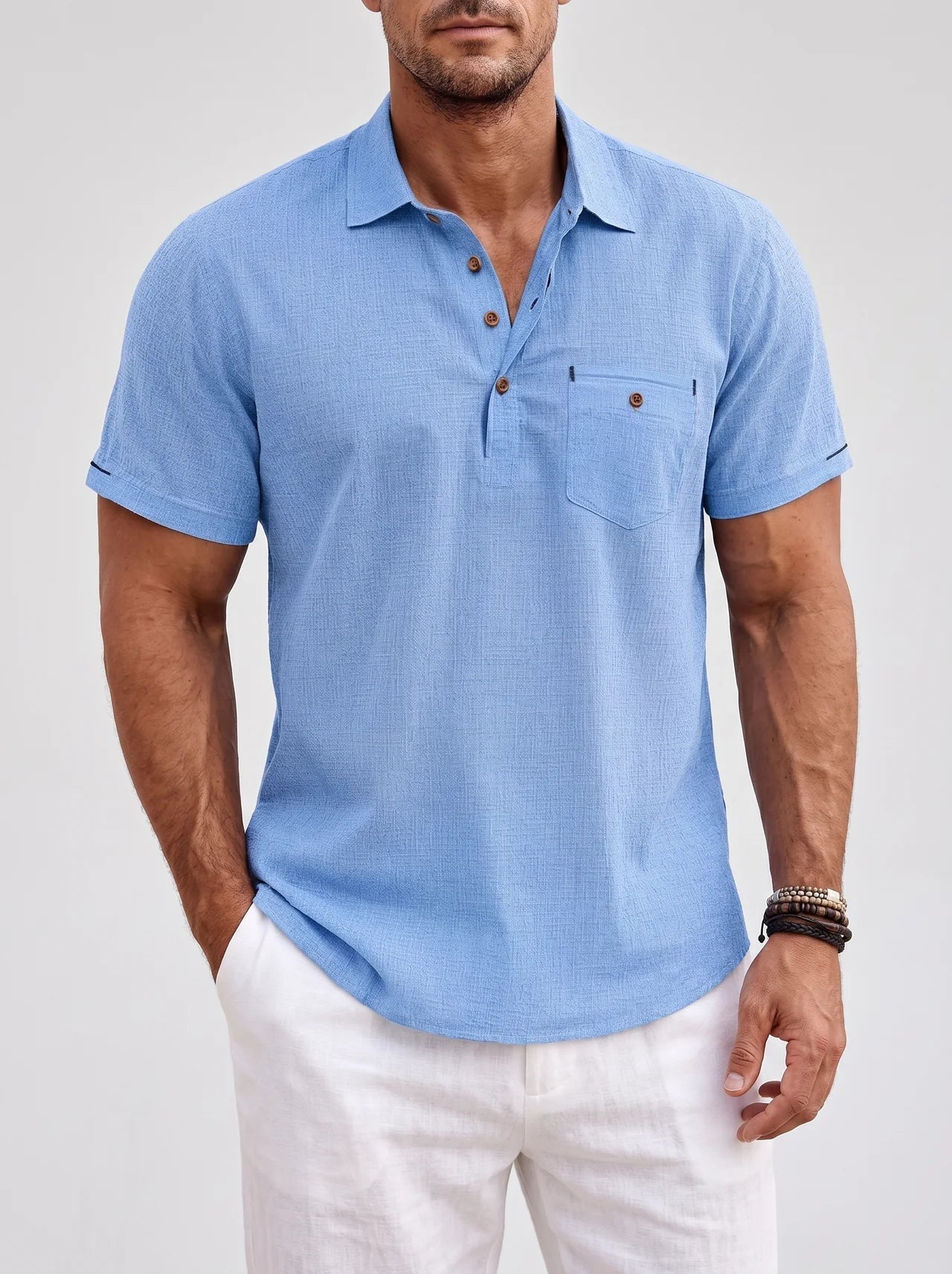 Men's Casual Short Sleeve Polo Shirt | Stylish