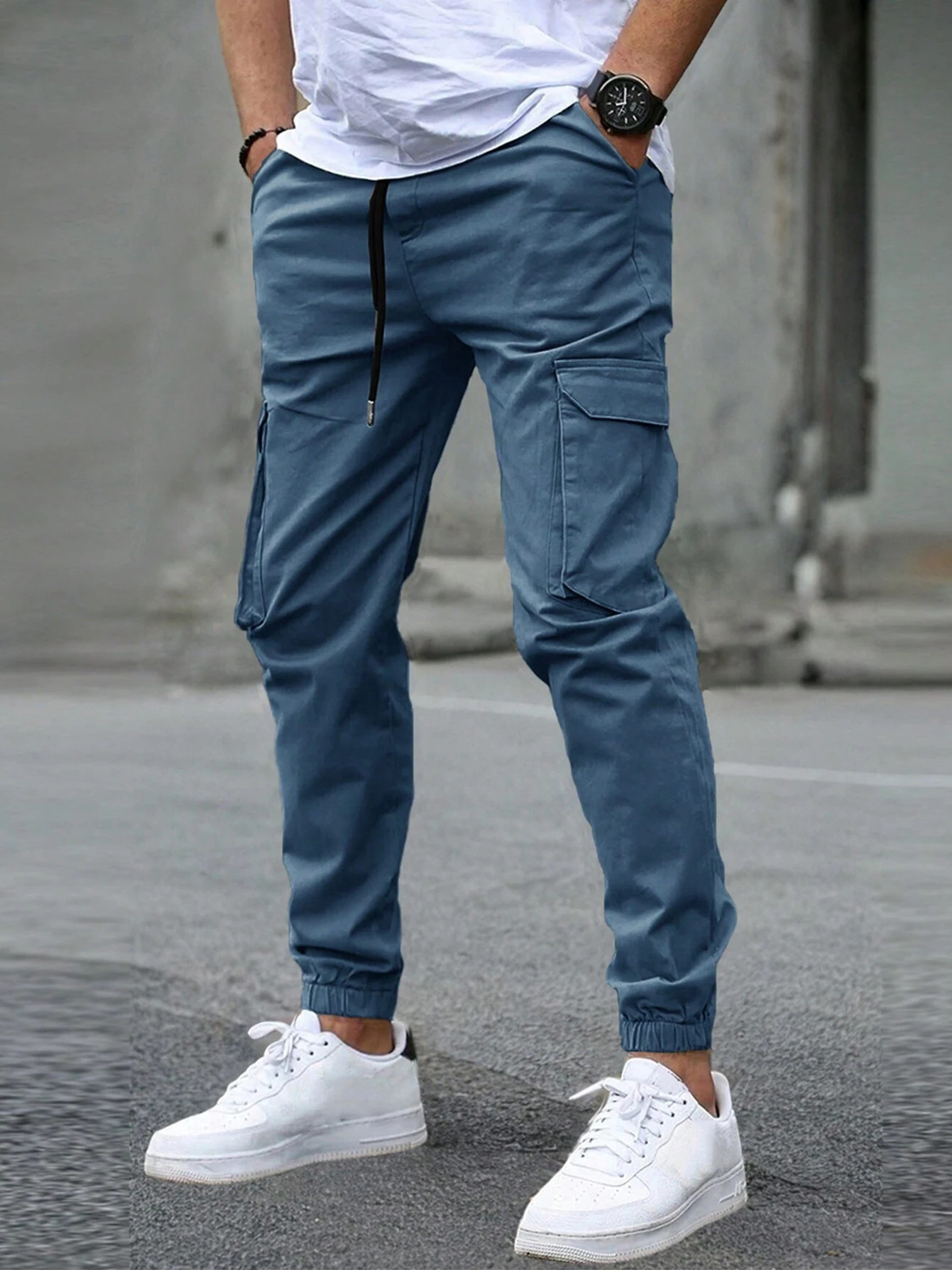 Men's Elite Slim Jogging Trousers Relaxed Fit Athletic Style Everyday Casual