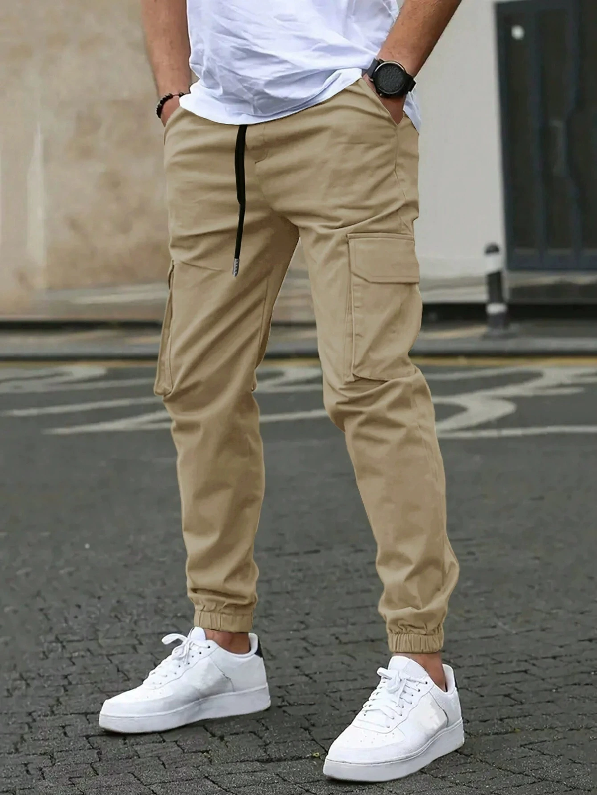 Men's Elite Slim Jogging Trousers Relaxed Fit Athletic Style Everyday Casual