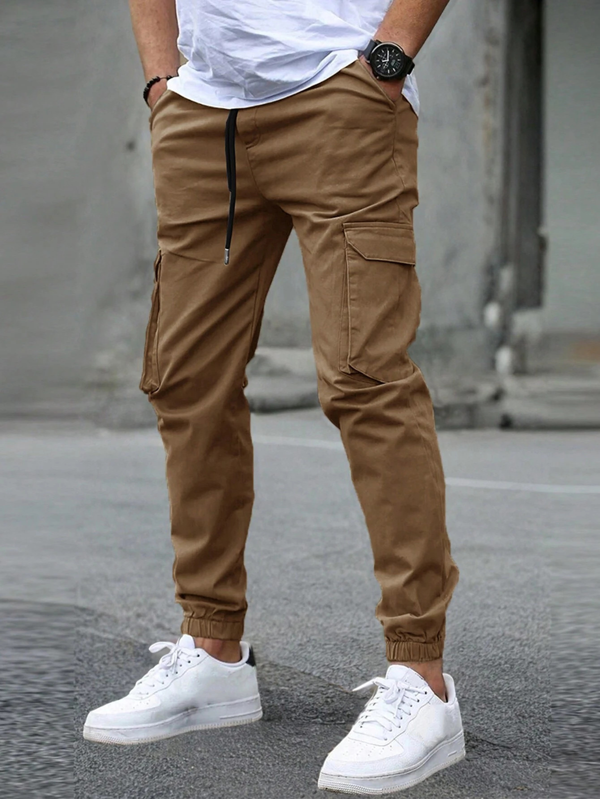 Men's Elite Slim Jogging Trousers Relaxed Fit Athletic Style Everyday Casual