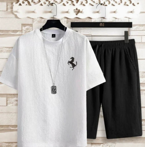 Men's T Shirt and Shorts Set