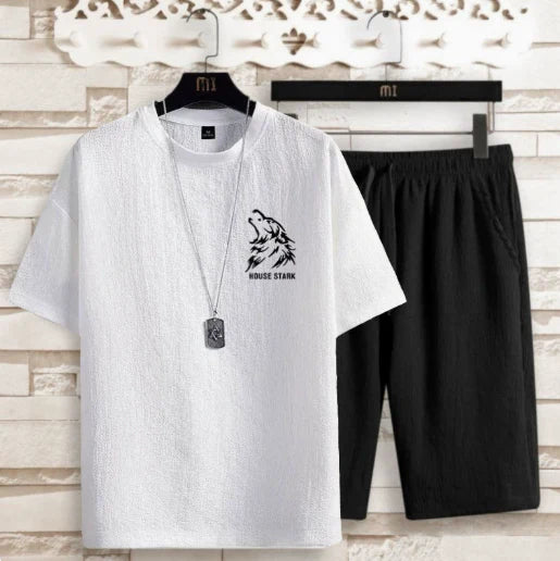 Men's T Shirt and Shorts Set