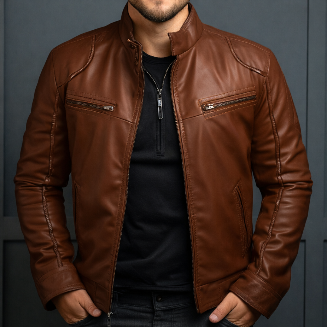 Men's Water-Repellent Jacket Classic Fit Full-Zip Hooded Outdoor Essential
