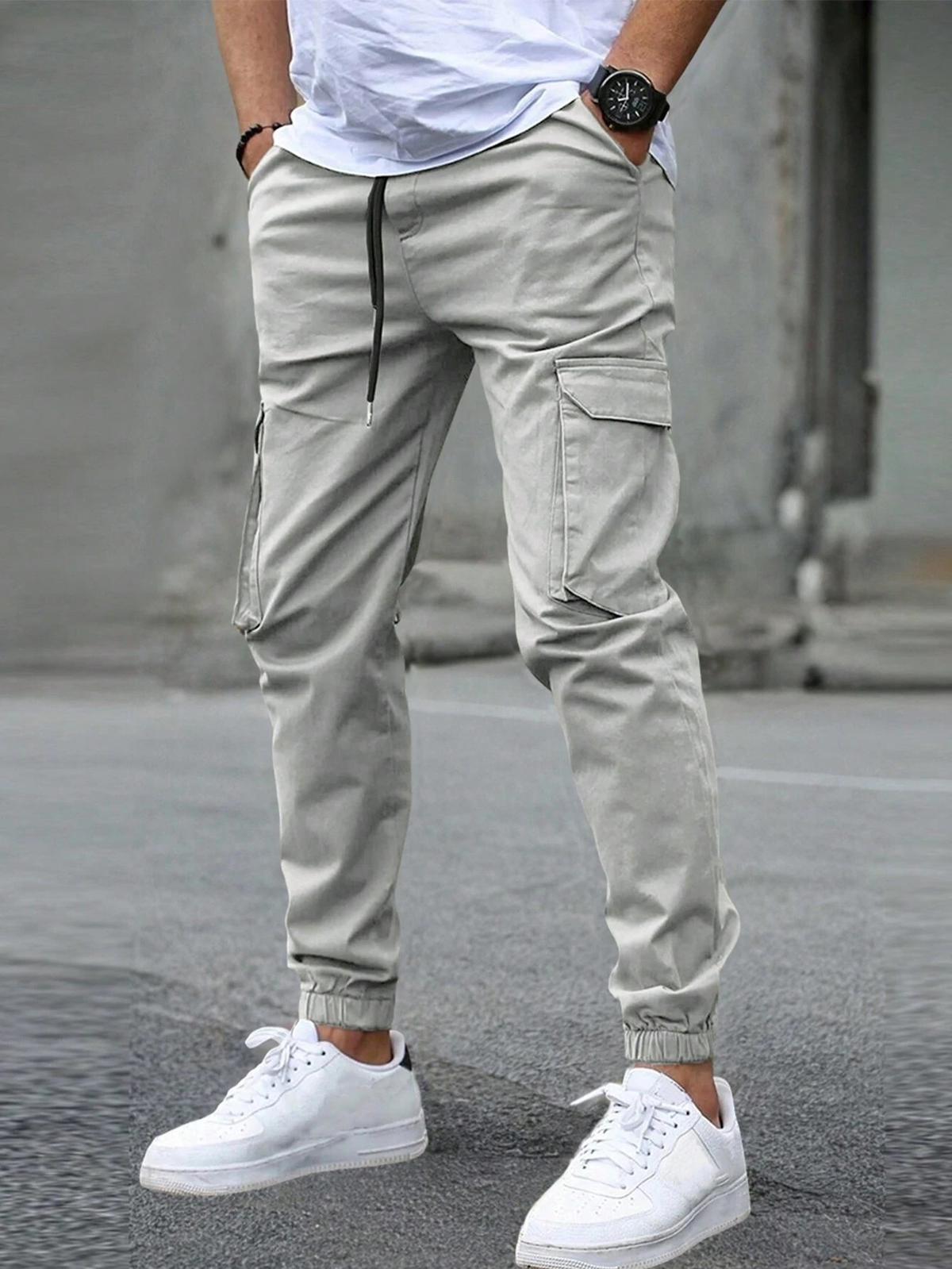 Men's Elite Slim Jogging Trousers Relaxed Fit Athletic Style Everyday Casual