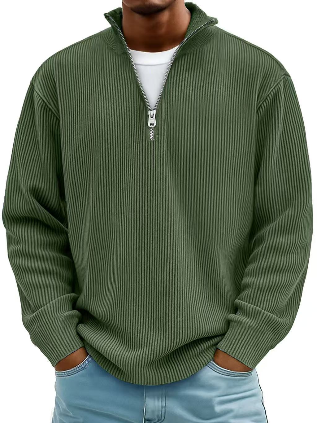 Men's Trendy Knit Jumper Casual Fit Long Sleeve Crew Neck Everyday Wear