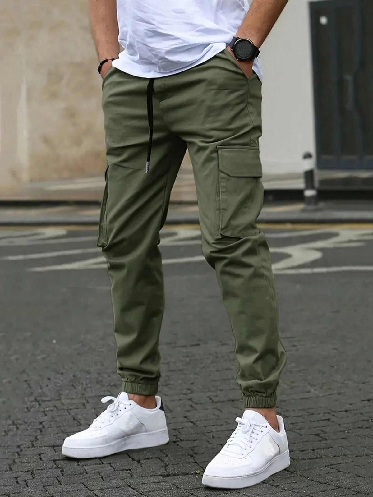 Men's Elite Slim Jogging Trousers Relaxed Fit Athletic Style Everyday Casual
