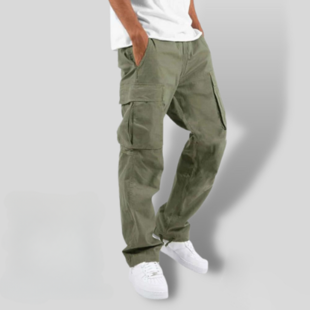 Men's Cargo Trousers Loose Fit with Utility Pockets