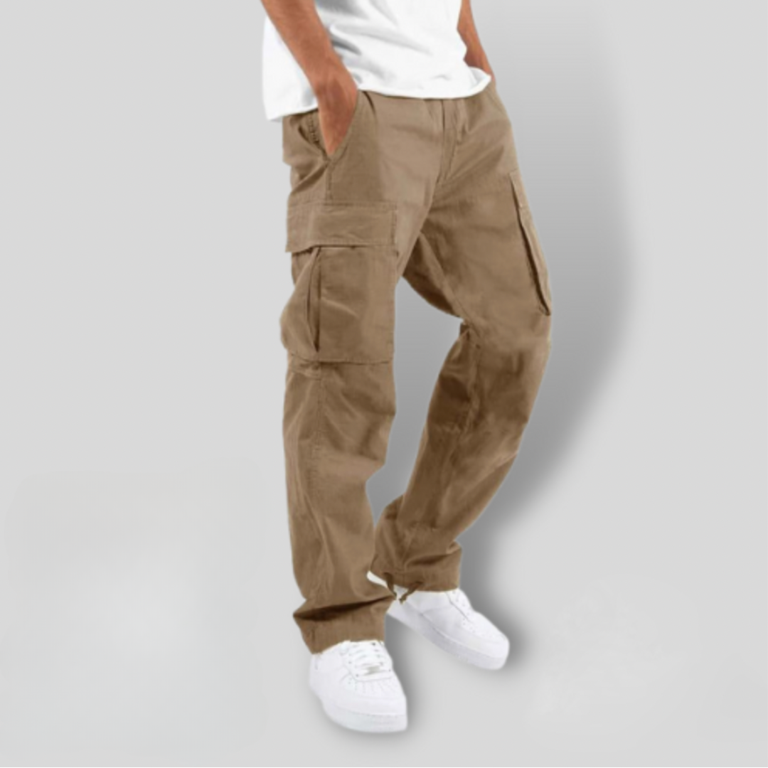 Men's Cargo Trousers Loose Fit with Utility Pockets