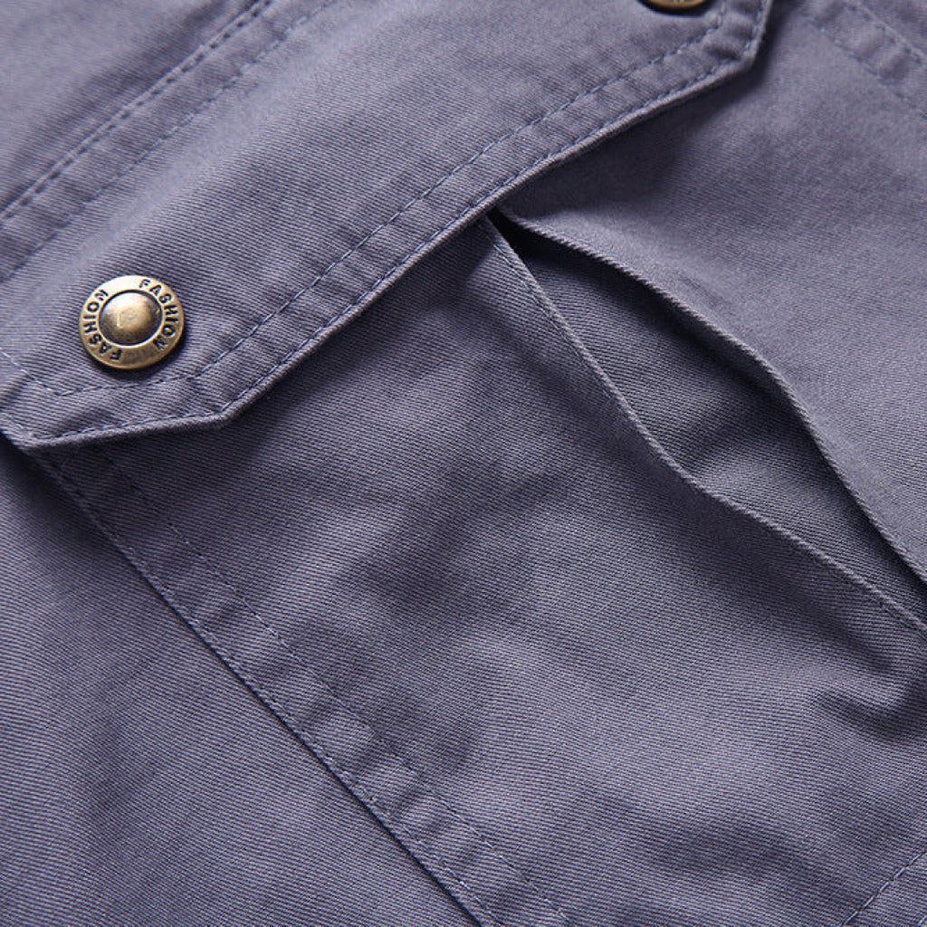 Men's Cargo Shorts Zip Pockets