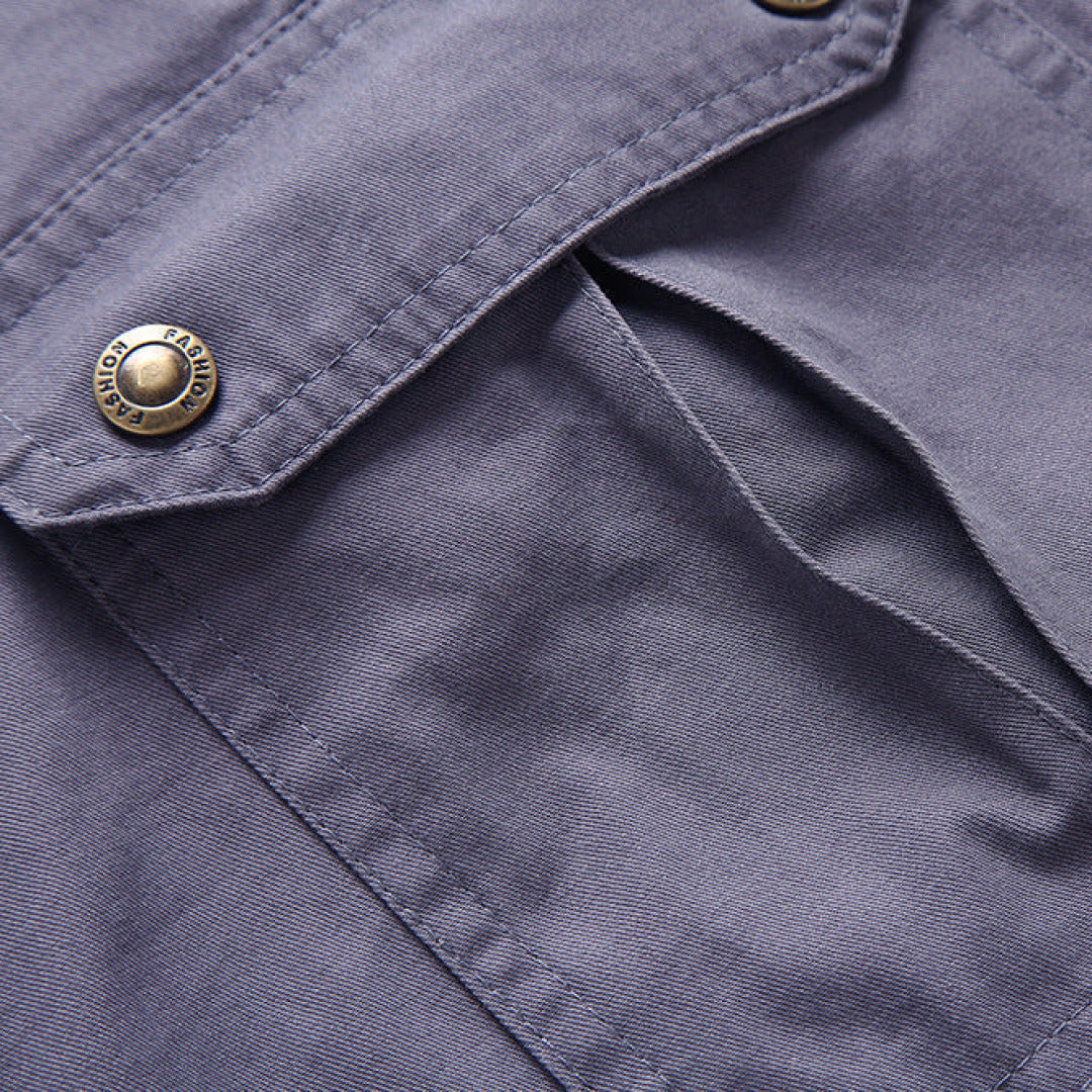 Men's Cargo Shorts Zip Pockets