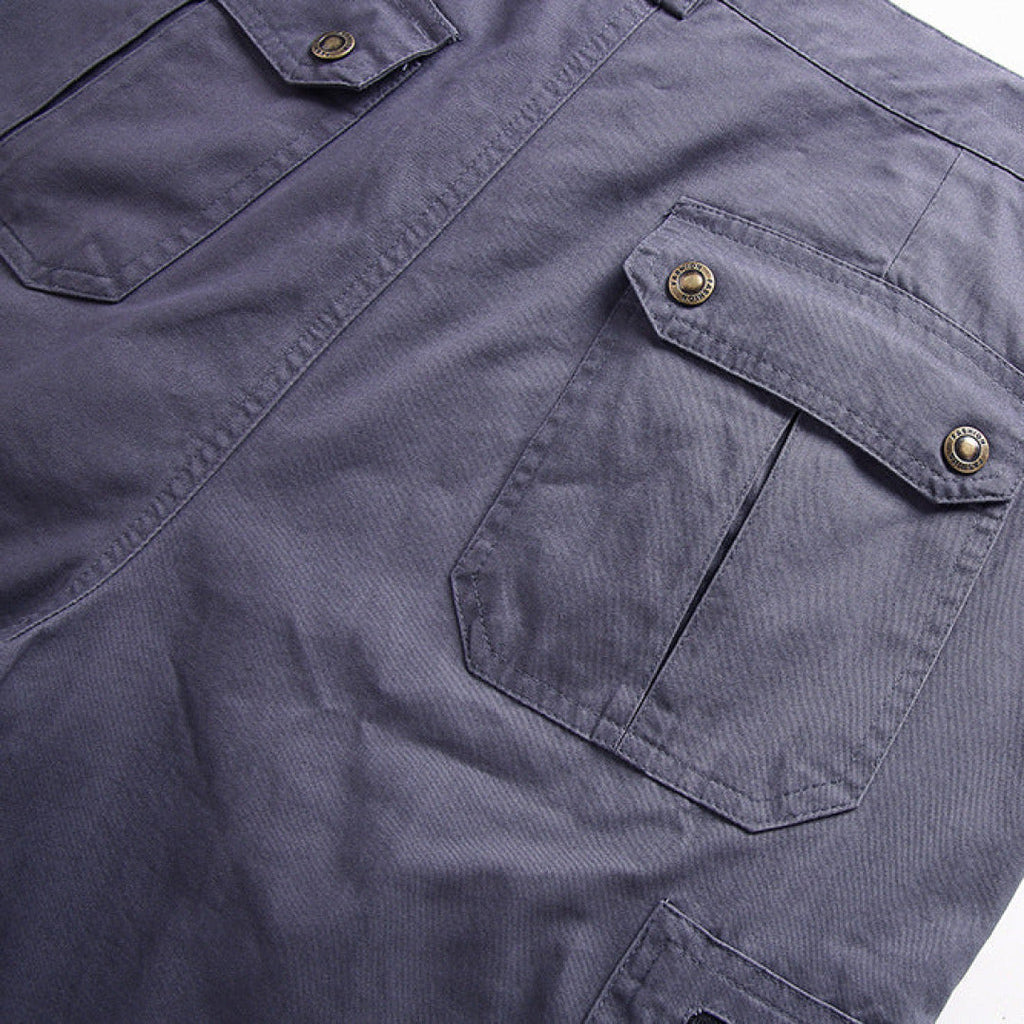 Men's Cargo Shorts Zip Pockets
