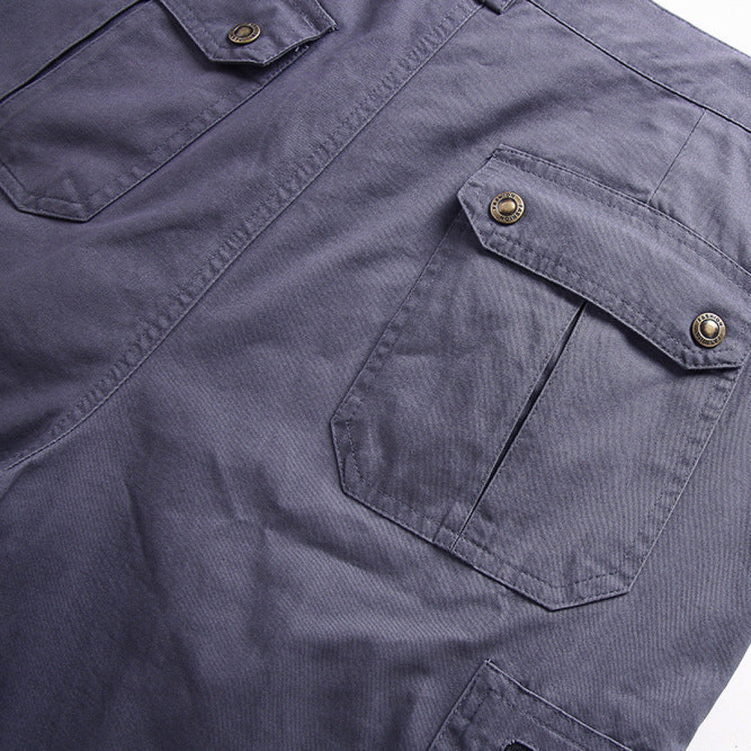 Men's Cargo Shorts Zip Pockets