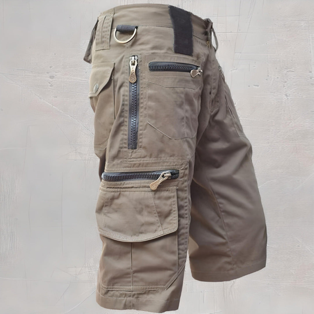 Men's Cargo Shorts Zip Pockets