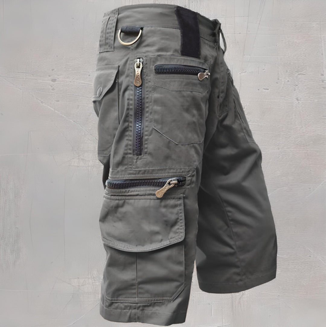 Men's Cargo Shorts Zip Pockets