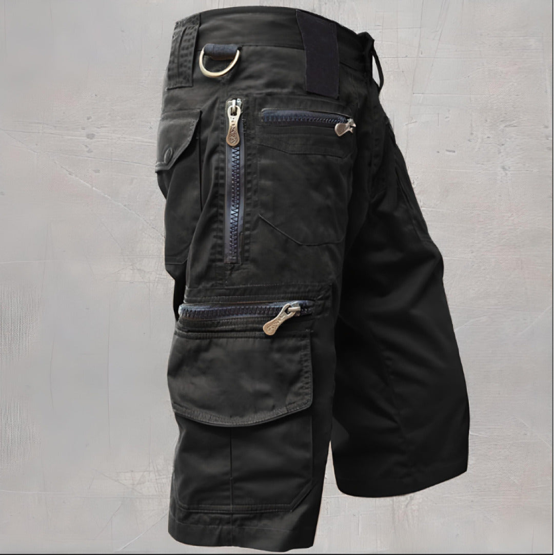 Men's Cargo Shorts Zip Pockets