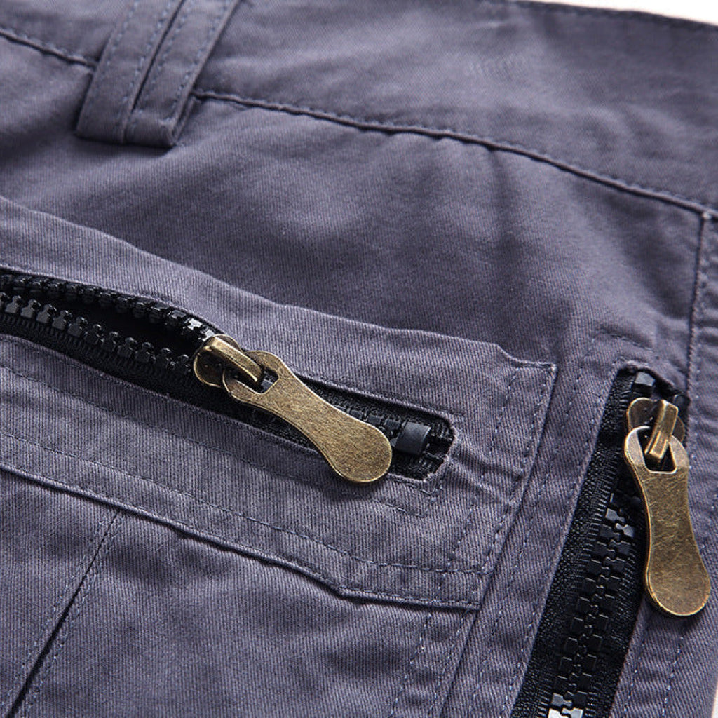 Men's Cargo Shorts Zip Pockets