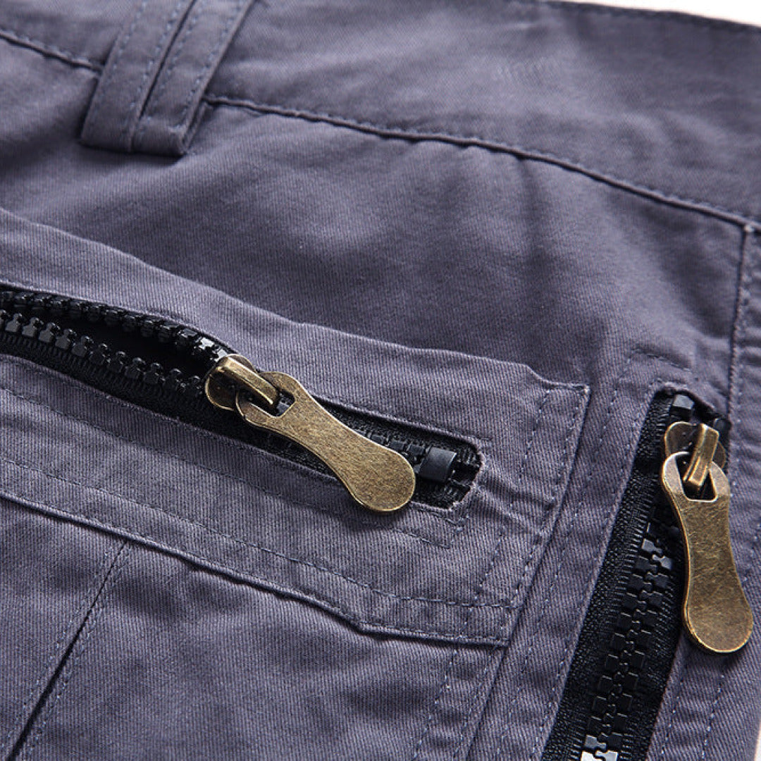 Men's Cargo Shorts Zip Pockets