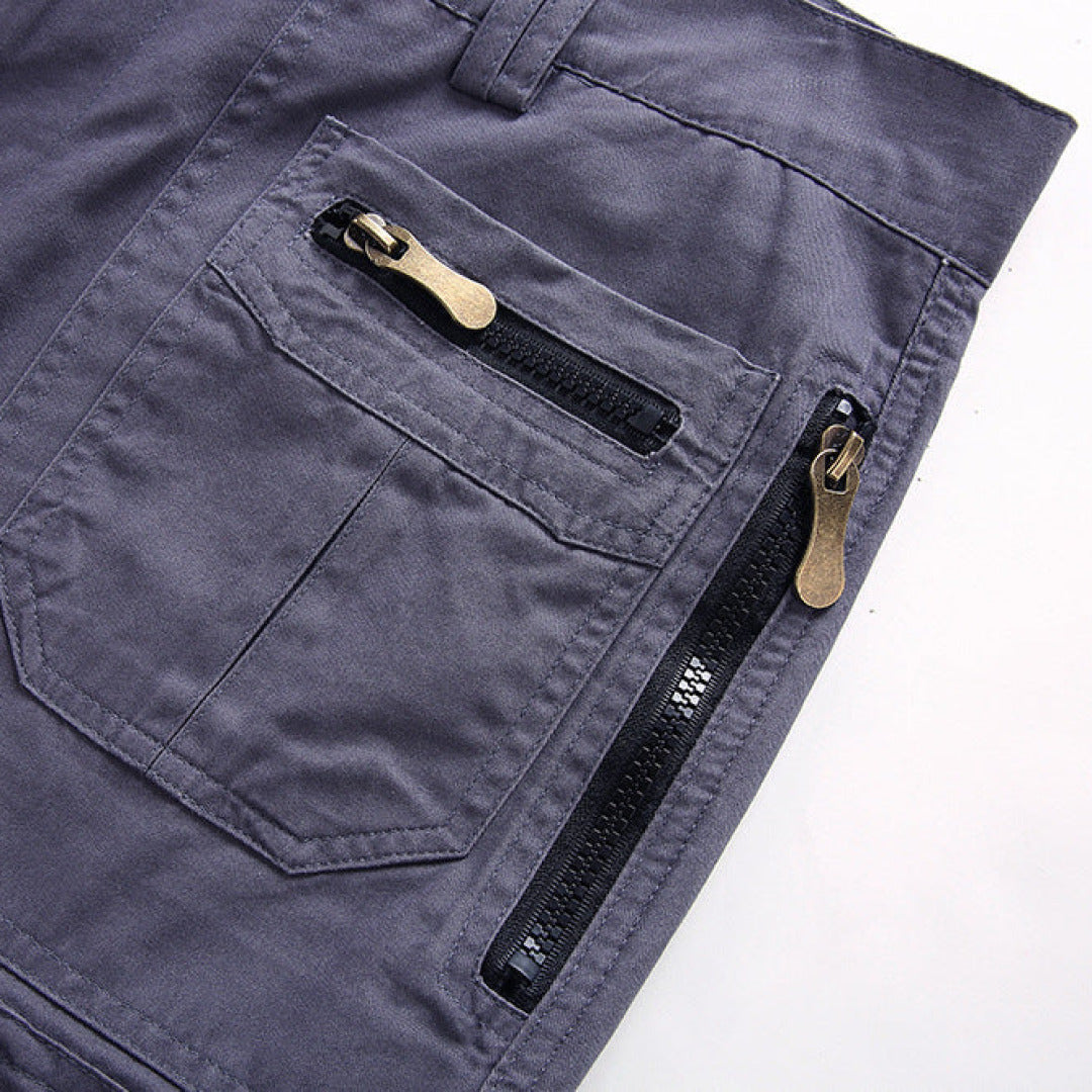 Men's Cargo Shorts Zip Pockets