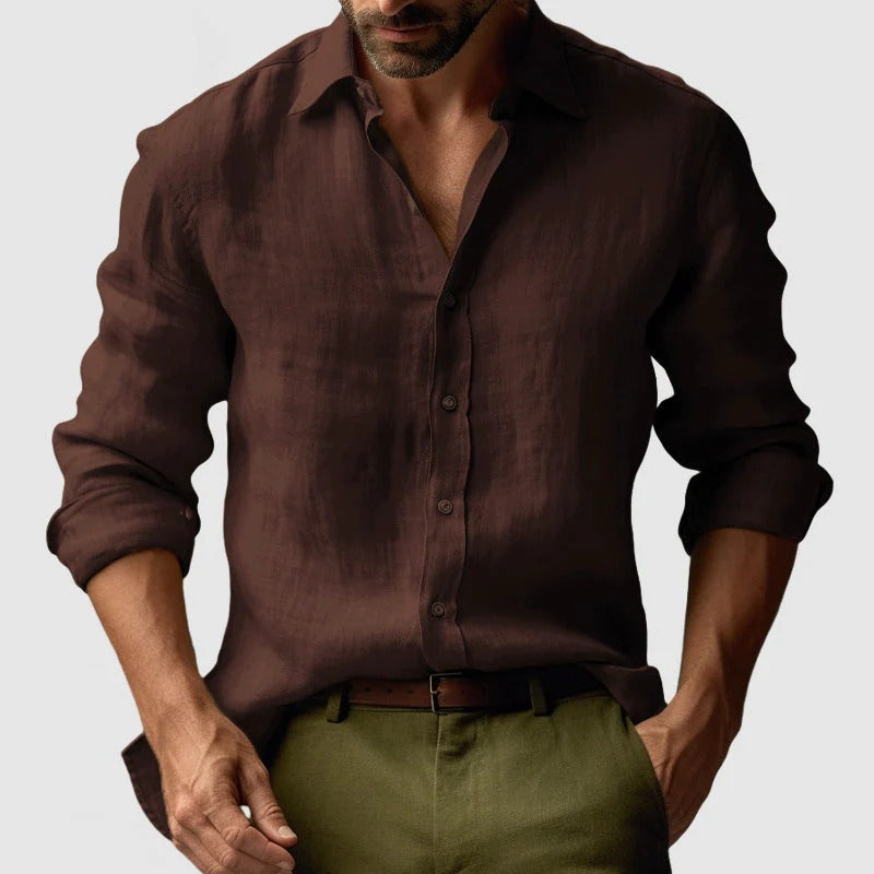 Men's Casual Long Sleeve Shirt | Vintage